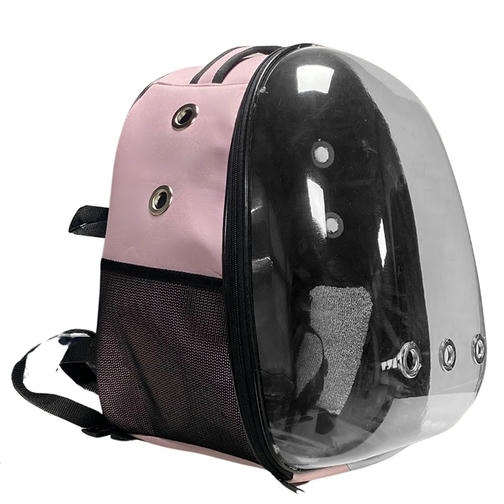 Teng Jumbo Astronot Kedi ve Köpek Çantası Pembe (47 x 37 x 33 cm)