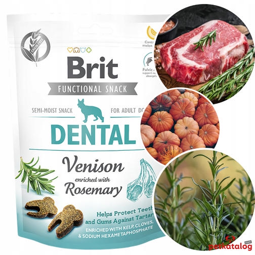 Brit Care Dental Biberiye و تشویقی سگ آهو برای سلامت دندان 150gr