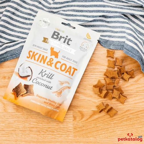Brit Care Skin&Coat Karidesli ve Hindistan Cevizli Köpek Ödülü 150gr