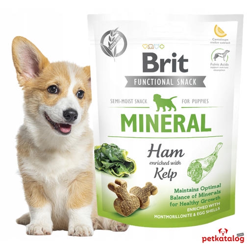 Brit Care Mineral ژامبون و جلبک دریایی تشویقی توله سگ 150gr