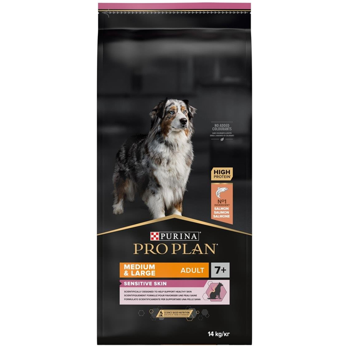 Pro Plan Senior Orta ve Büyük Irk Sensitive Skin Somonlu ve Pirinçli Yaşlı Köpek Maması 14kg