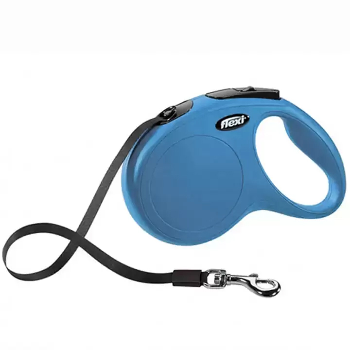 Flexi New Classic Şerit Otomatik Gezdirme Tasması Mavi [Medium] 5m