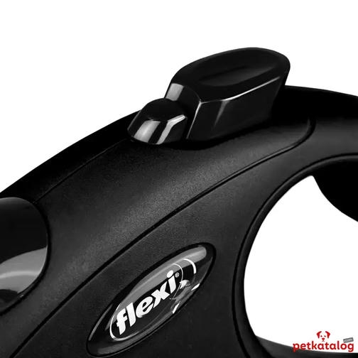 Flexi New Classic Şerit Otomatik Gezdirme Tasması Siyah [Large] 5m