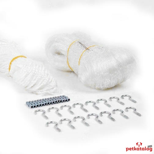 Pawise Balkon ve Pencere İçin Kedi Şeffaf Koruma Ağı 8x3m