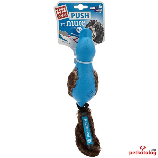 Gigwi Push To Mute Sessize Alma اسباب بازی سگ آبی صدای اردک 32cm