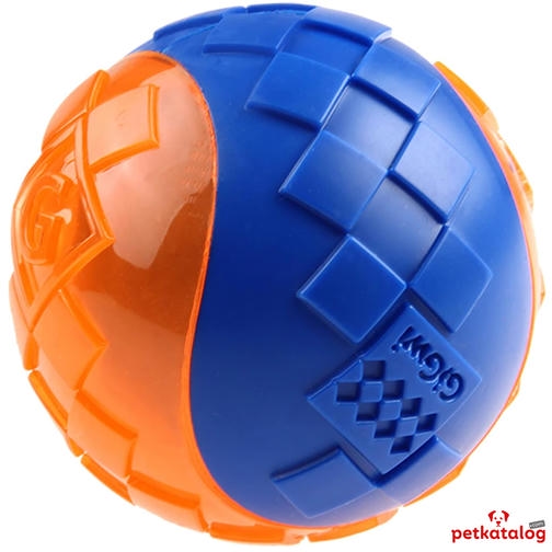 Gigwi Ball Sesli Sert Top Köpek Oyuncağı [Large] 6,8 cm (2'li Paket)