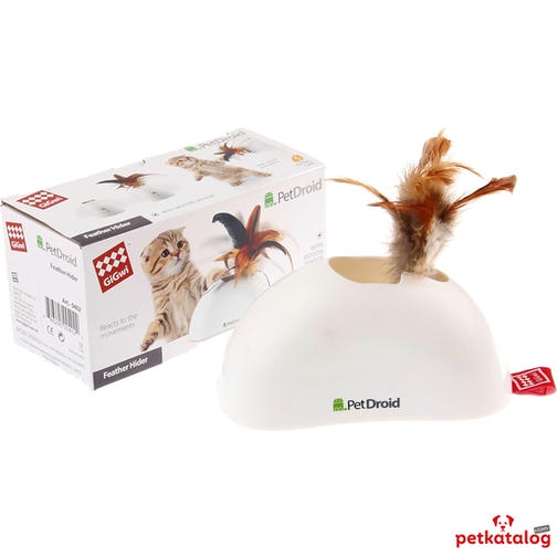 Gigwi Pet Droid اسباب بازی گربه خز طبیعی با سنسور تشخیص حرکت 10x16x12cm