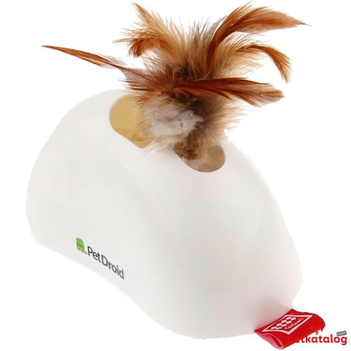 Gigwi Pet Droid اسباب بازی گربه خز طبیعی با سنسور تشخیص حرکت 10x16x12cm