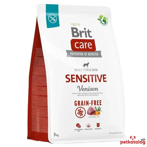 Brit Care Grain-Free Sensitive Geyikli Hassas Yetişkin 3 Kg Köpek Maması