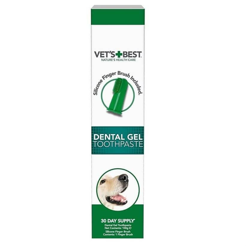 Vet's Best Aloe Vera ve Nane Özlü Köpek Diş Macunu 100gr + Parmak Diş Fırçası