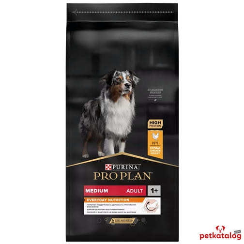 Pro Plan Medium Adult Tavuklu Yetişkin Köpek Maması 14+2,5KG (Bonus Paket)