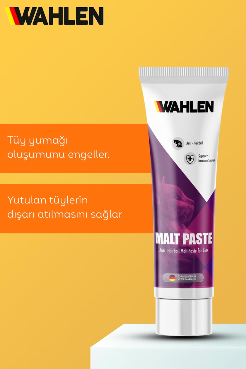 Wahlen Malte Paste Tüy Yumağı Kontrol Kedi Macunu 100 ml (2 Adet)