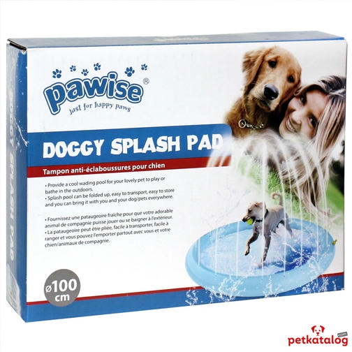 Pawise Bahçe Hortumuna Bağlanabilen Su Sıçratmalı Köpek Havuzu 130cm