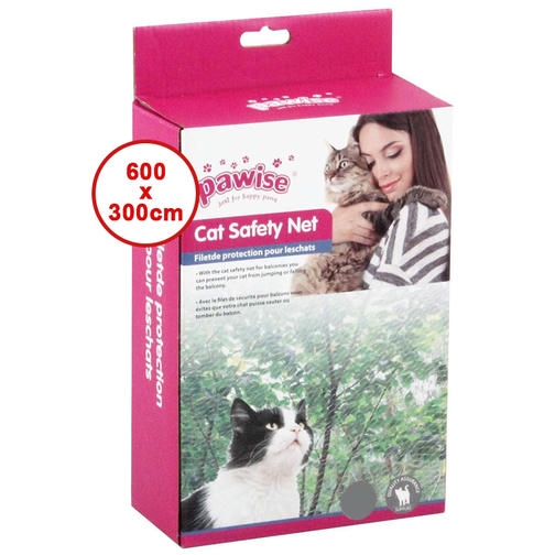 Pawise Balkon ve Pencere İçin Kedi Şeffaf Koruma Ağı 6x3m