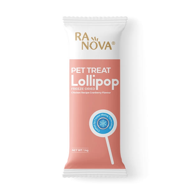 Ranova Karışık (Keçi Sütlü, Balkabaklı, Yaban Mersinli, Kızılcıklı, Arpa Otlu) Kedi Lolipopu 1.4 gram (15 adet)