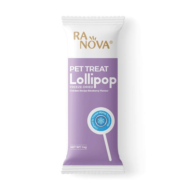 Ranova Karışık (Keçi Sütlü, Balkabaklı, Yaban Mersinli, Kızılcıklı, Arpa Otlu) Kedi Lolipopu 1.4 gram (15 adet)