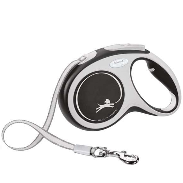 Flexi New Comfort Şerit Otomatik Gezdirme Tasması Siyah [Medium] 5m