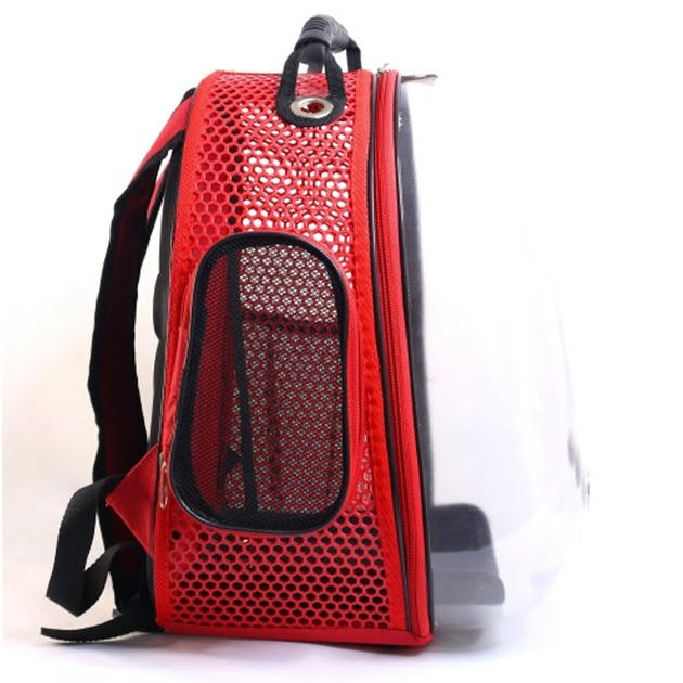 Migno Zenith کیسه حمل سگ گربه مدل فضانورد قرمز (42x34x34 cm)