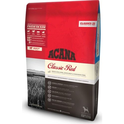 Acana Classics - Red Meat Kuzulu ve Sığır Etli Düşük Tahıllı Köpek Maması 9,7KG