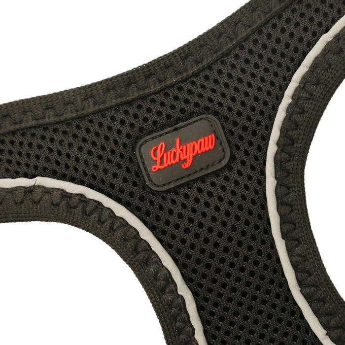 Luckypaw Air Mesh Harness دسته سگ مشکی (6-9kg) [Medium]