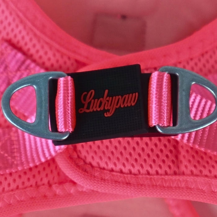 Luckypaw Air Mesh Harness دسته سگ Neon صورتی (6-9kg) [Medium]