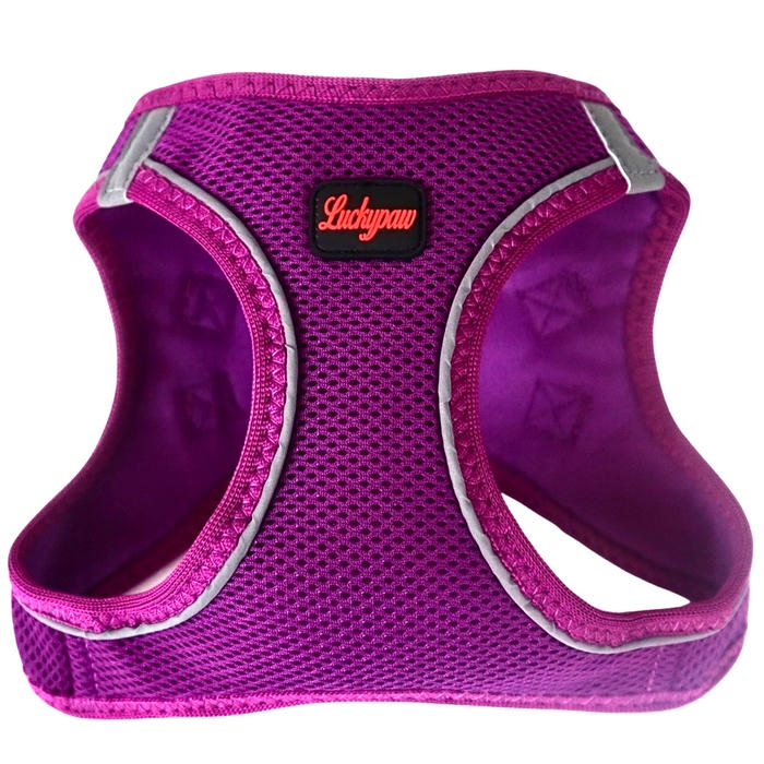 Luckypaw Air Mesh Harness بند گربه و سگ بنفش (4-7kg) [Small]