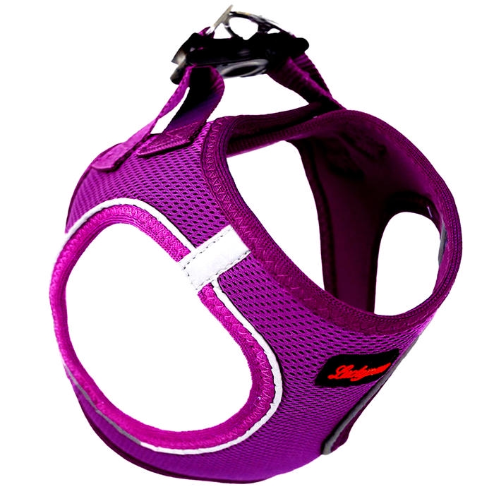 Luckypaw Air Mesh Harness Kedi-Köpek Göğüs Tasması Mor (4-7kg) [Small]