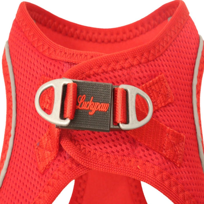 Luckypaw Air Mesh Harness قلاده کتفی گربه و سگ قرمز (3-5kg) [XSmall]