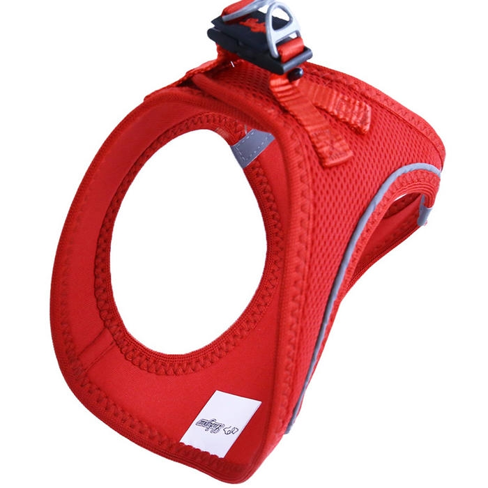 Luckypaw Air Mesh Harness قلاده کتفی گربه و سگ قرمز (3-5kg) [XSmall]