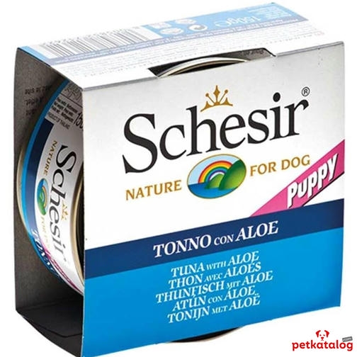 Schesir Jelly - Ton Balıklı ve Aloeveralı Yavru Köpek Konservesi 150gr