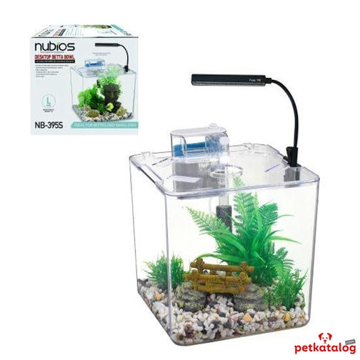 Nubios Küp Masasüstü Akvaryum Seti 13,5 litre