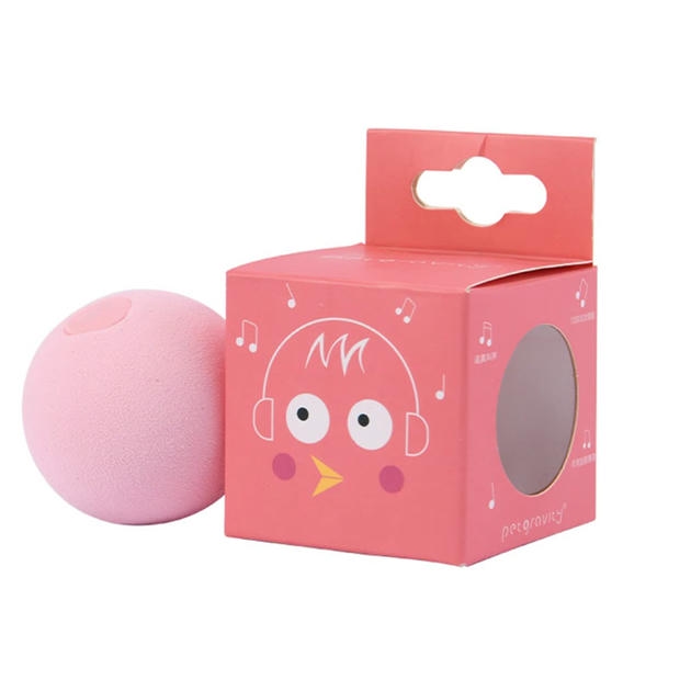 Pet Gravity Sesli Catnip Otlu Kuş Sesli İnteraktif Oyun Topu 5 cm