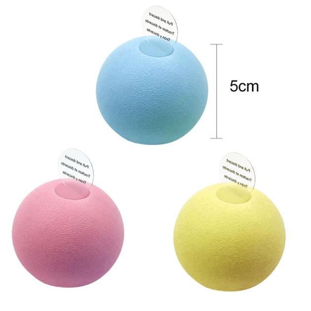 Pet Gravity Sesli Catnip Otlu Kurbağa Sesli İnteraktif Oyun Topu 5 cm
