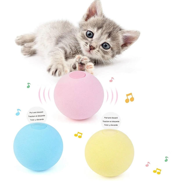 Pet Gravity Sesli Catnip Otlu Kurbağa Sesli İnteraktif Oyun Topu 5 cm