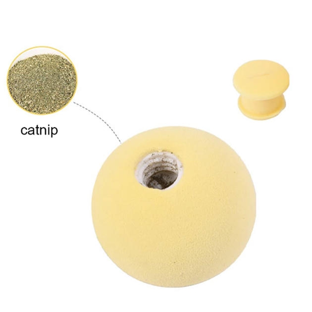 Pet Gravity Sesli Catnip Otlu Kurbağa Sesli İnteraktif Oyun Topu 5 cm