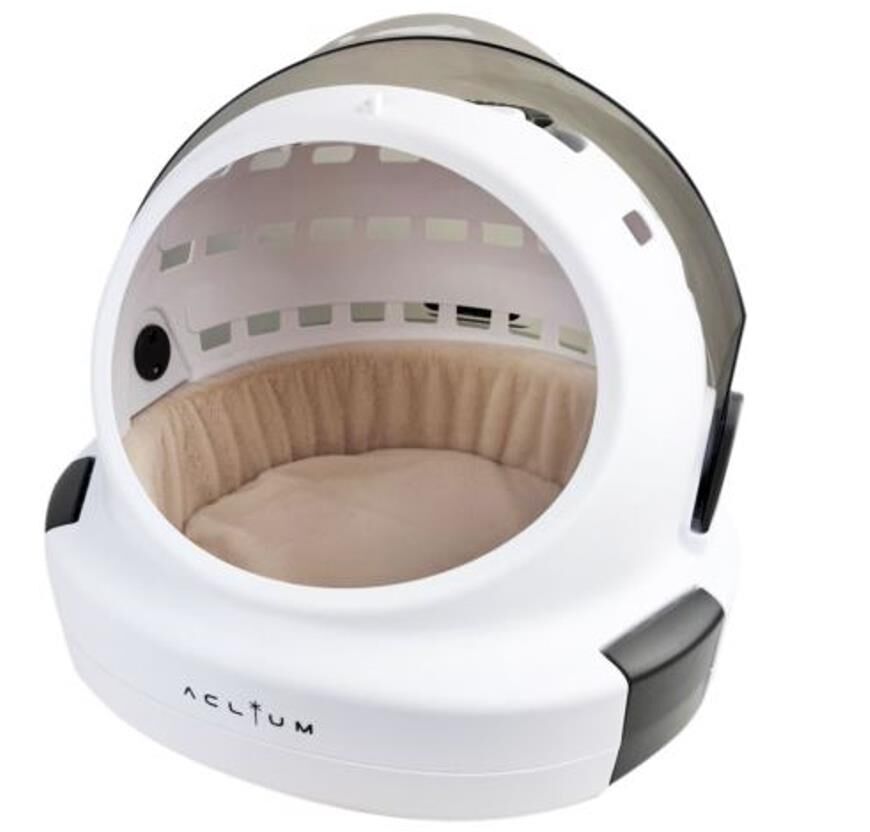 Aclium Isıtıcılı Kapsül Kedi-Köpek Yuvası ve Taşıma Çantası (37x36x30cm)