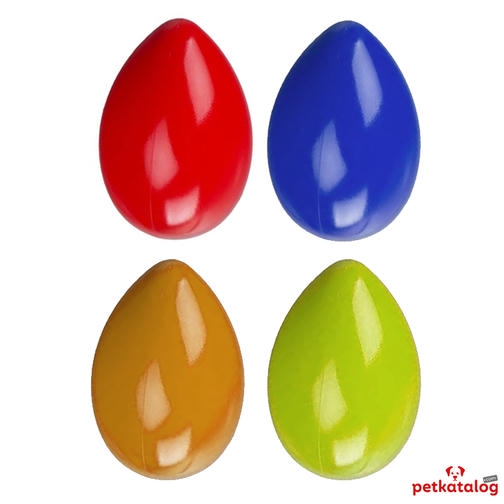 Pawise Funny Egg Yumurta Şeklinde Sert Plastik Köpek Oyuncağı Çap: 8cm Yükseklik: 12.7 cm