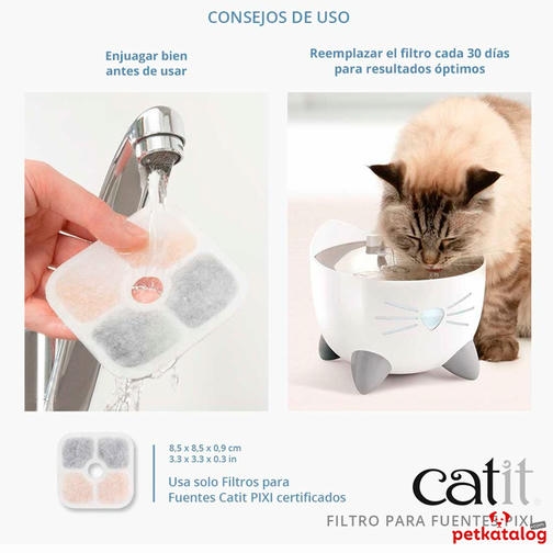 Catit Pixi Modelleri İçin Uyumlu Yedek Filtre Kartuşu 6'lı