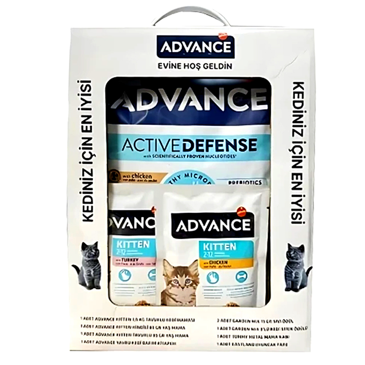 Advance Kitten Tavuklu Yavru Kedi Maması 1,5 KG (Hediyeli Paket)