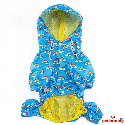 Pawstar Irides کت بارانی سگ نژاد کوچک رنگین کمان 2,6-4,5KG [M] - ضد آب
