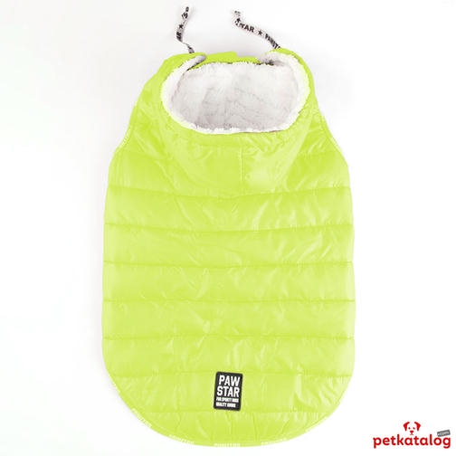Pawstar Railway Neon Yeşil Küçük Irk Köpek Yeleği 4,6-6,5KG [L] - Su itici özelliktedir