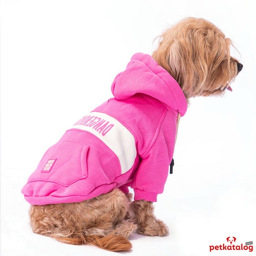 Pawstar Cute Hoodie Pembe Orta Irk Köpek Sweat 6,6-9KG [XL]