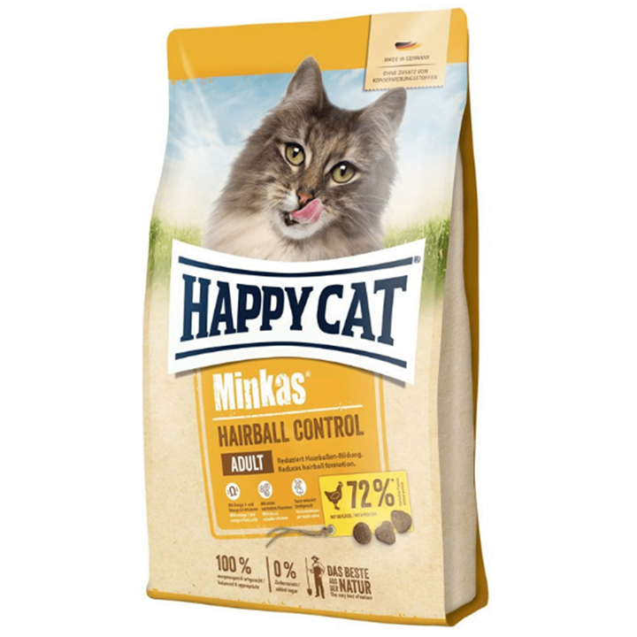 Happy Cat Minkas Hairball - Tüy Yumağı Engelleyici Yetişkin Kedi Maması 1,5KG