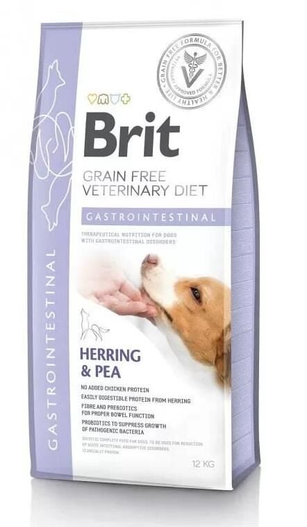 Brit Veterinary Diet GASTROINTESTINAL Sindirim Sistemi İçin Tahılsız Köpek Maması 12KG