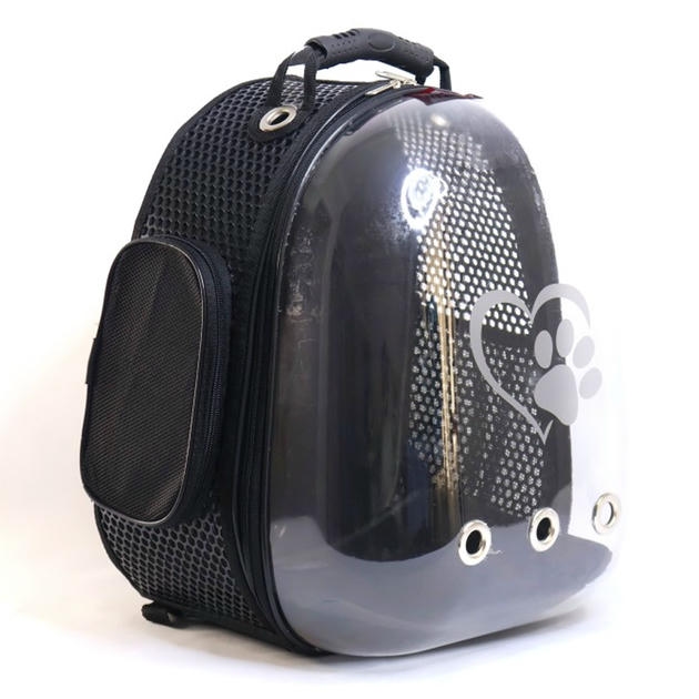 Migno Nexus Astronot Model Kedi Köpek Taşıma Çantası Siyah (44x34x32 cm)