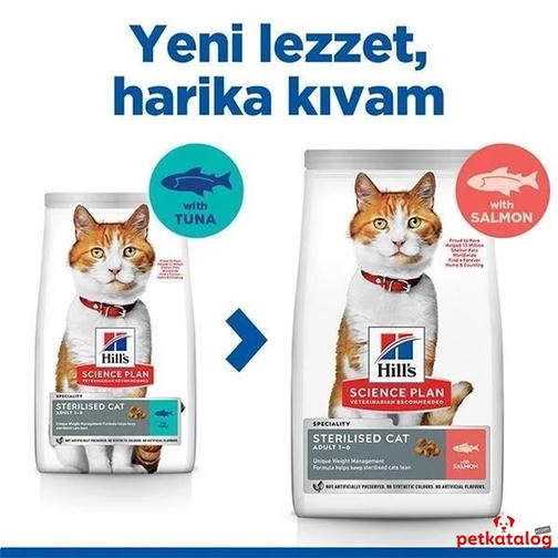 Hill's Science Plan Sterilised Adult 3 Kg Somonlu Kısırlaştırılmış Kedi Maması