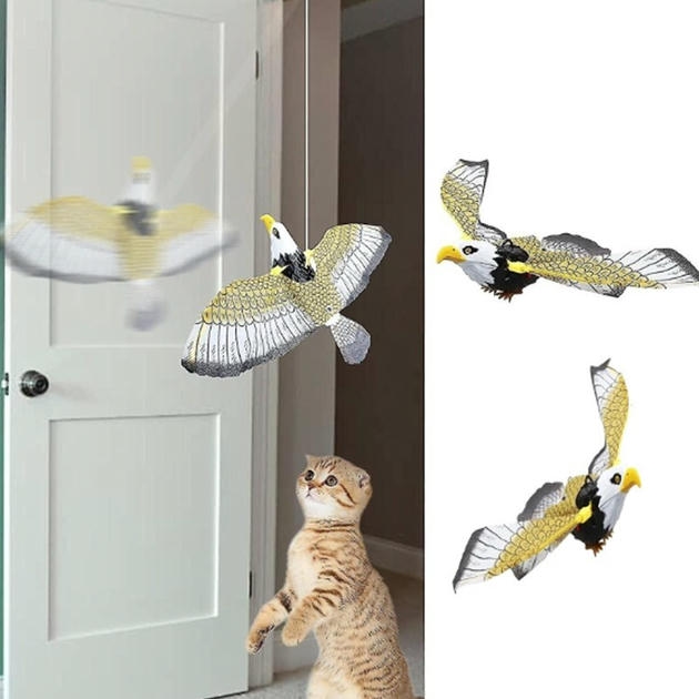 Teng Uçan Kartal Sesli Hareketli İnteraktif Kedi Oyuncağı