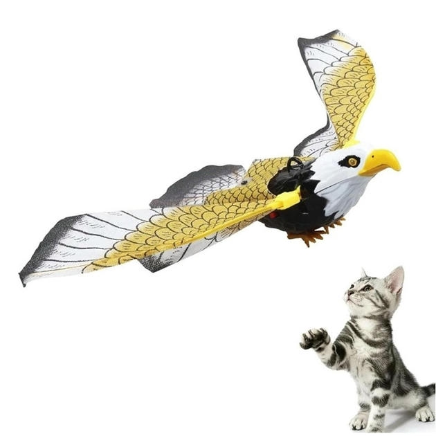 Teng Uçan Kartal Sesli Hareketli İnteraktif Kedi Oyuncağı