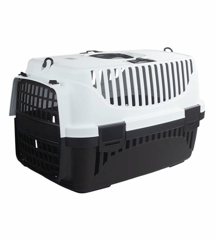 Plast Art Kedi ve Köpek Taşıma Çantası Beyaz/Siyah 32 x 48 x 31 cm