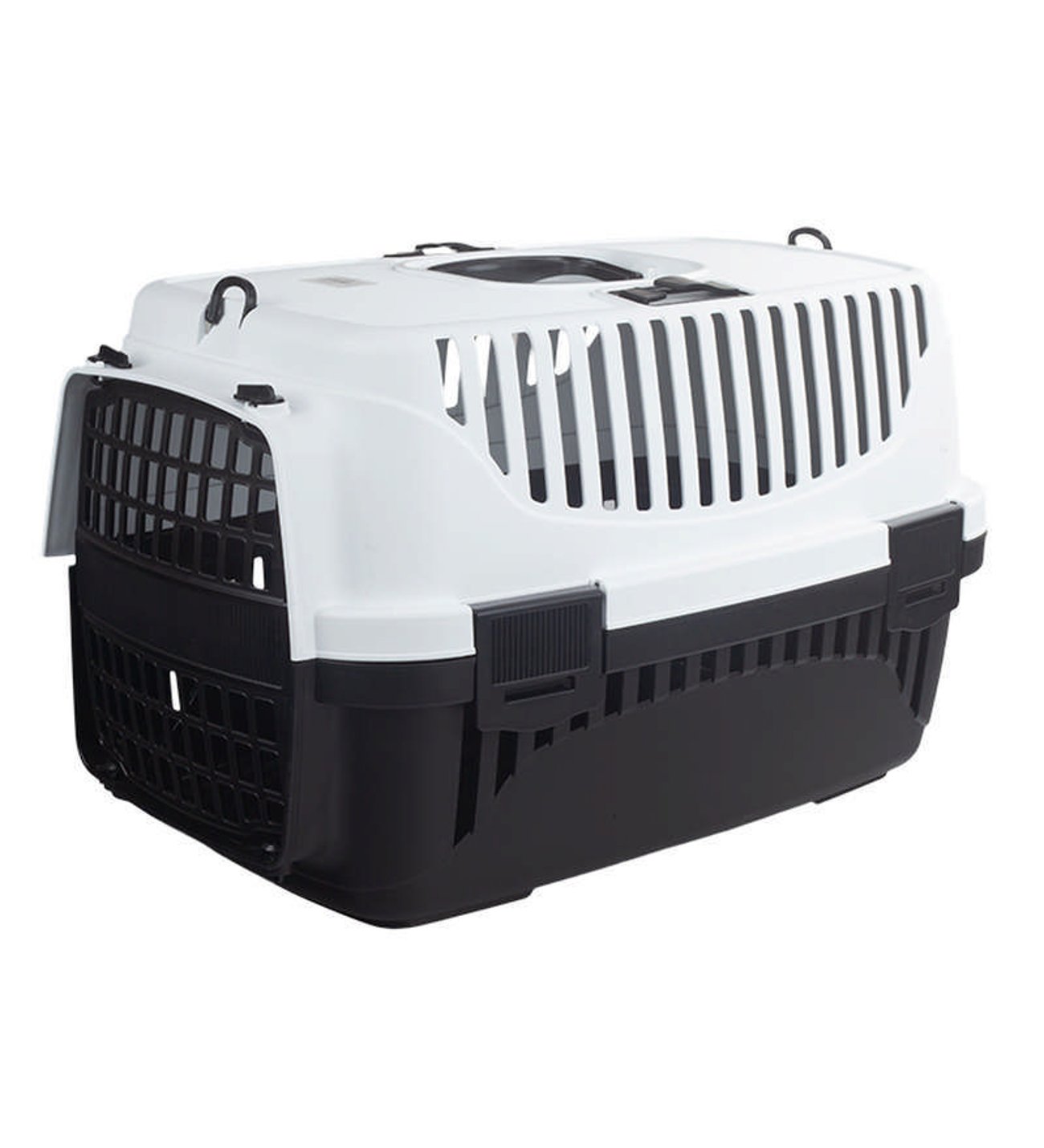 Plast Art Kedi ve Köpek Taşıma Çantası Beyaz/Siyah 32 x 48 x 31 cm